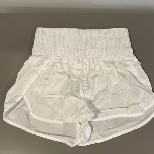 Free People White workout shorts